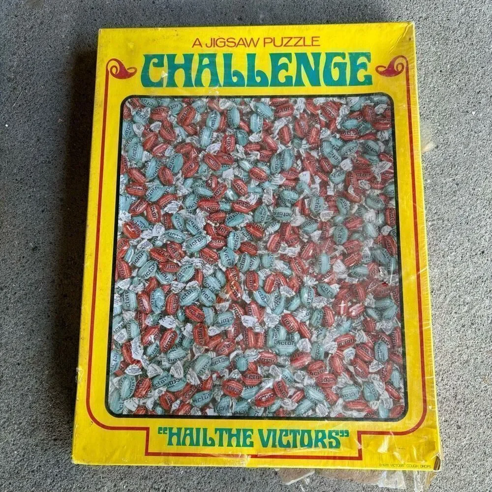 Hail The Victors Victor Cough Drop Jigsaw Puzzle Challenge 500 Piece Puzzle